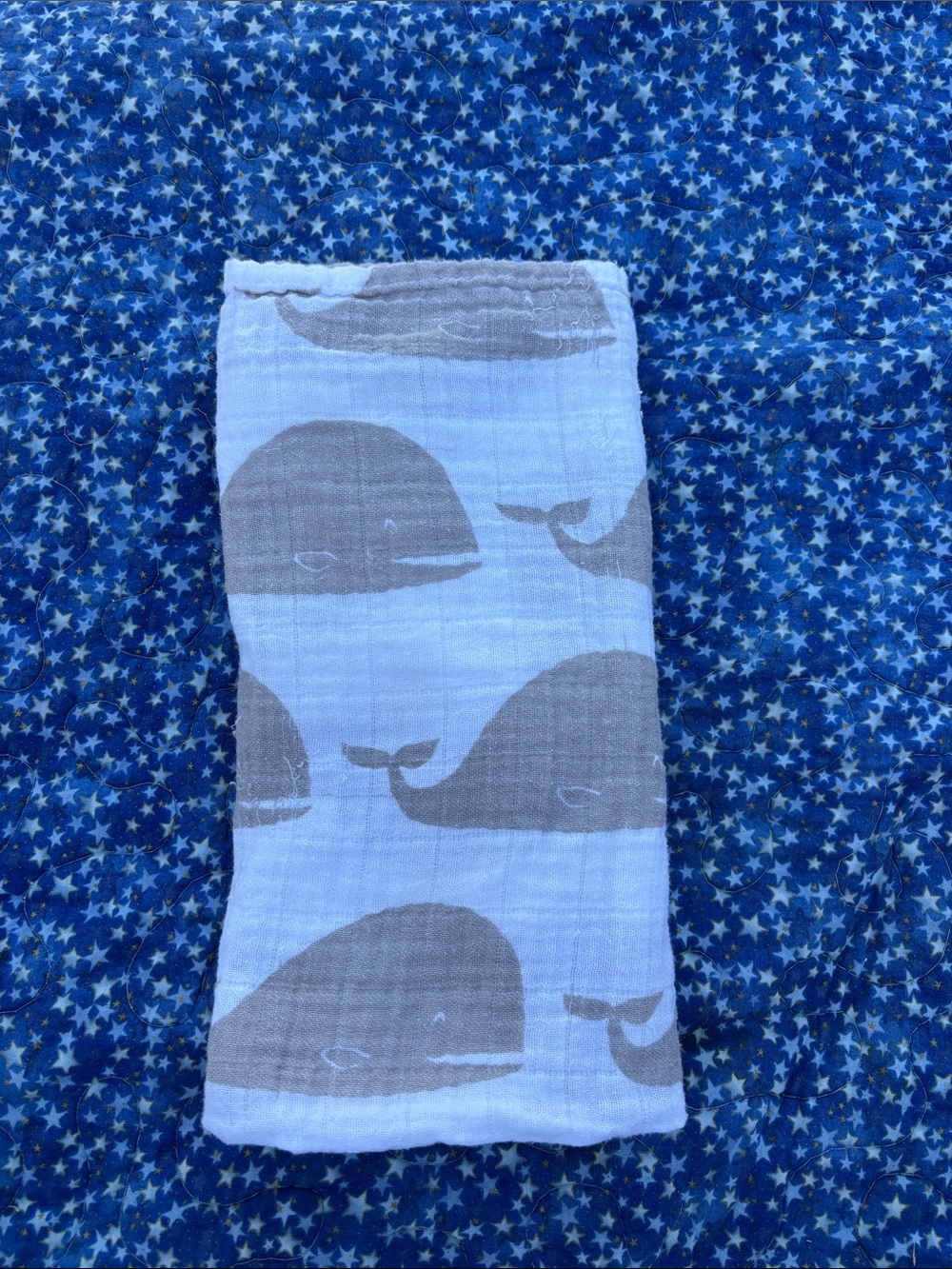 Milkbarn  whale burp cloth